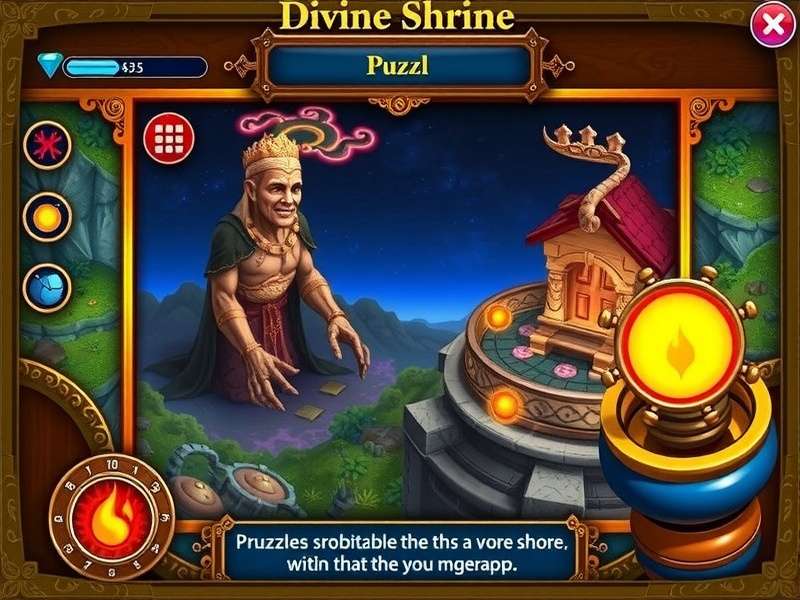 Divine Shrine Explorer puzzle interface
